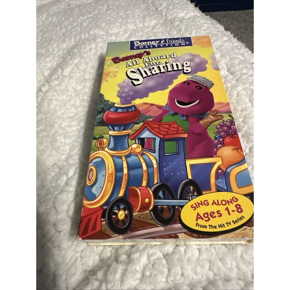Barney‎ - Barneys All Aboard for Sharing (VHS, 1996)